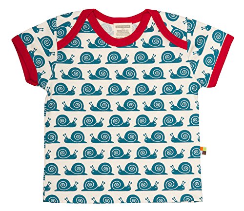 Loud + Proud Unisex - Baby T-Shirts Tierdruck 204, Blau (Ink in), 62/68