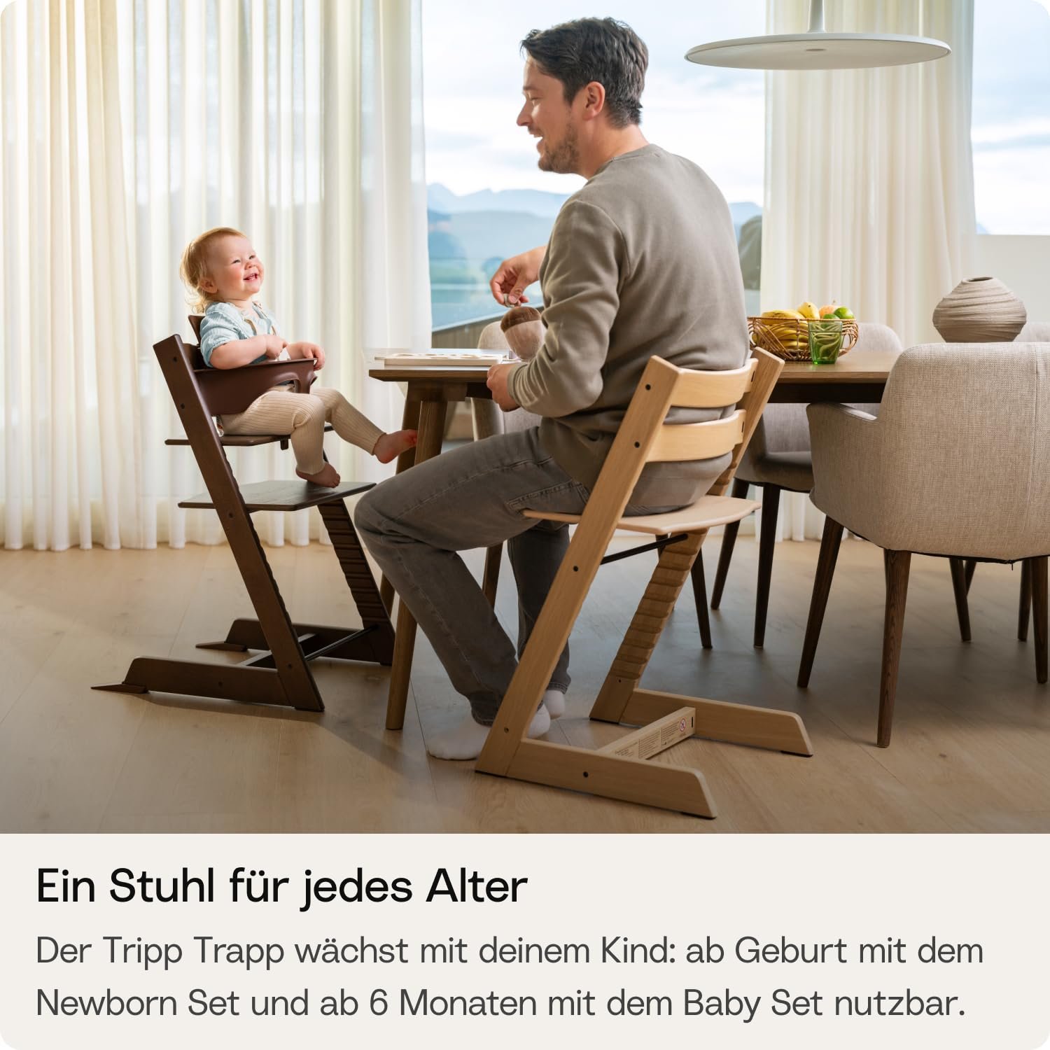 Stokke Tripp Trapp am Familientisch